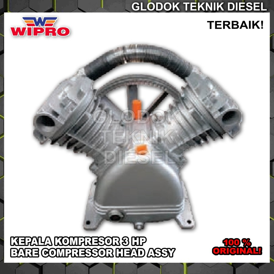 Wipro Bare Compressor 3 HP Head Assy Kepala Kompresor Angin CBD-030