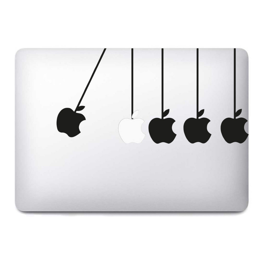 Stiker Apple Newton Cradle - Laptop Macbook Sticker