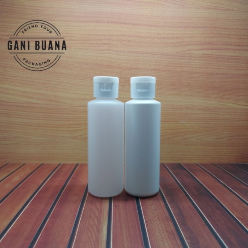 BOTOL FLIPTOP 100ML HDPE TUTUP FLIPTOP PUTIH/BOTOL FLIPTOP 100ML TONER HDPE