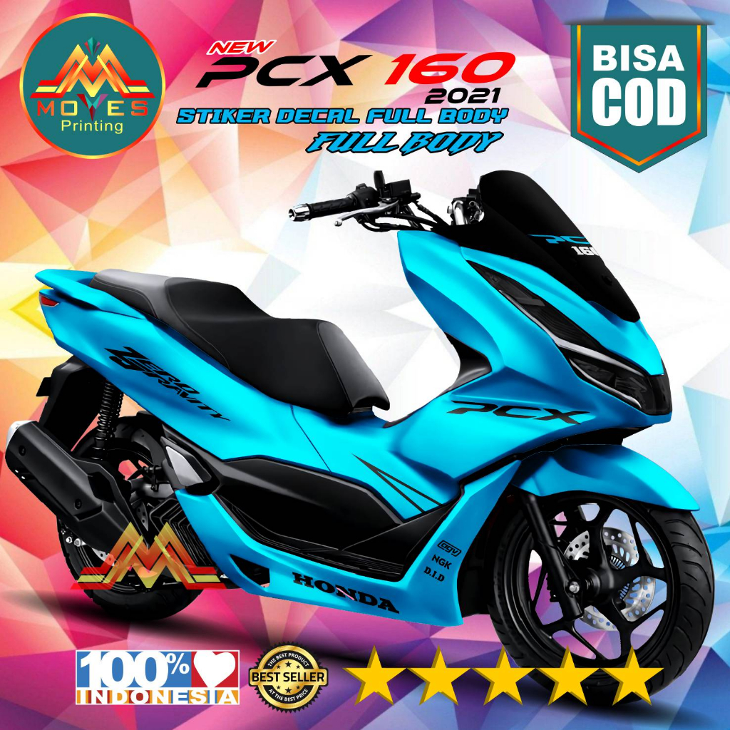 BISA COD, TERBARU & TERLARIS. Decal sticker Full Body / stiker motor New Pcx 160 custom POLOSAN SIMP