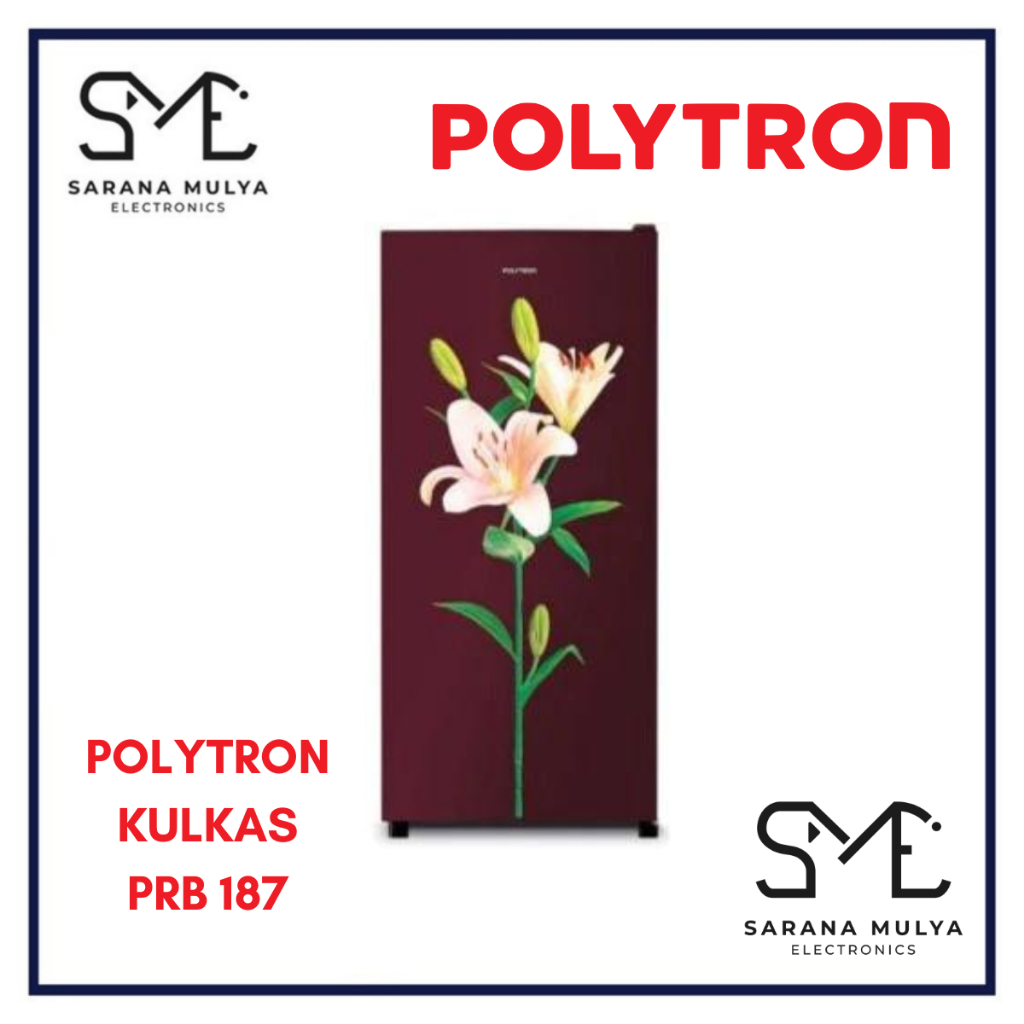 POLYTRON KULKAS 1 PINTU PRB 187 - LEMARI ES 1 PINTU 180L