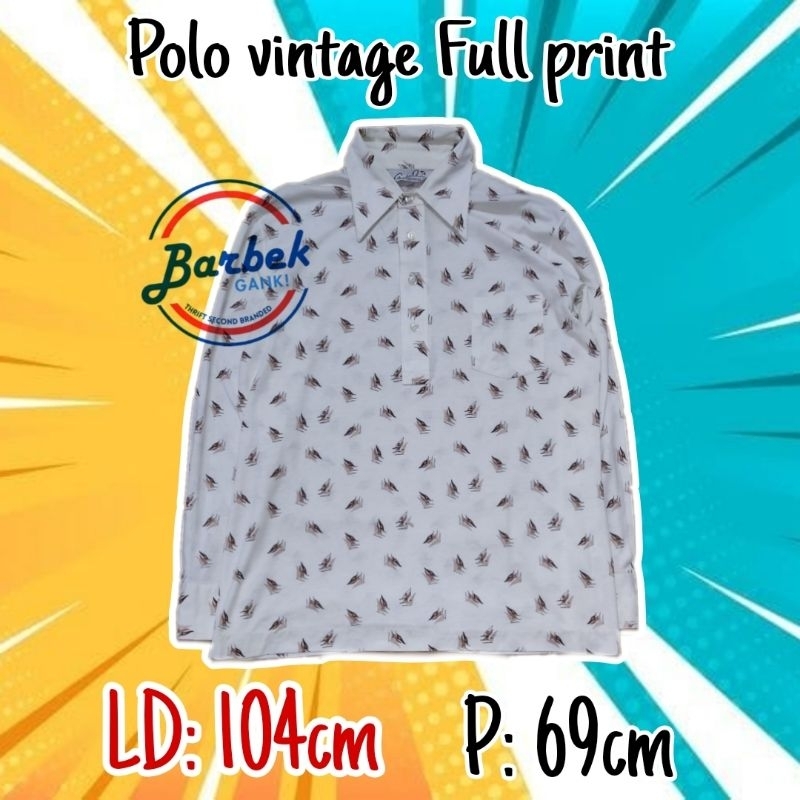 Polo vintage full print