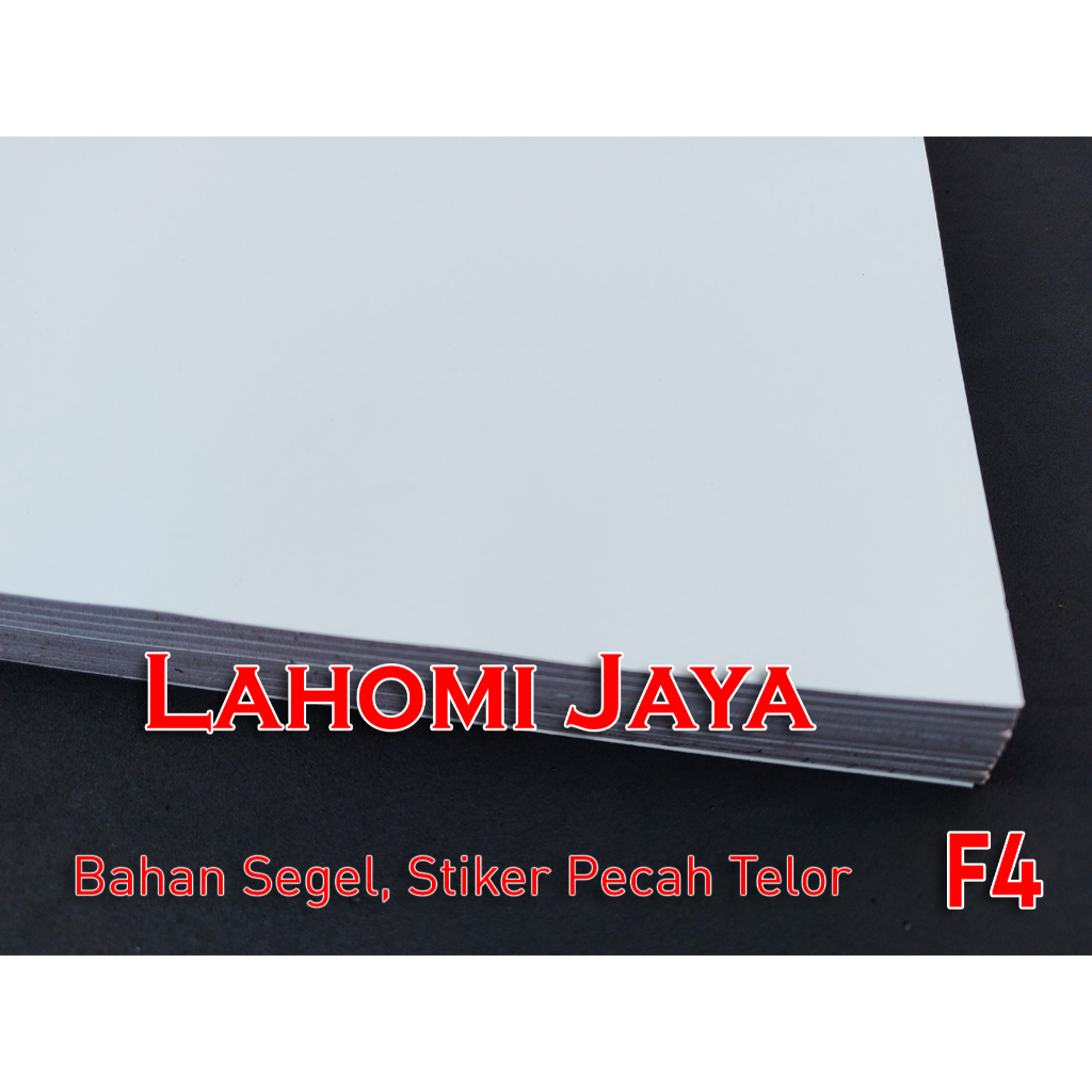 

10lbr Bahan STIKER SEGEL Stiker Security Stiker Pecah Telor berkualitas ukuran A4 dan F4