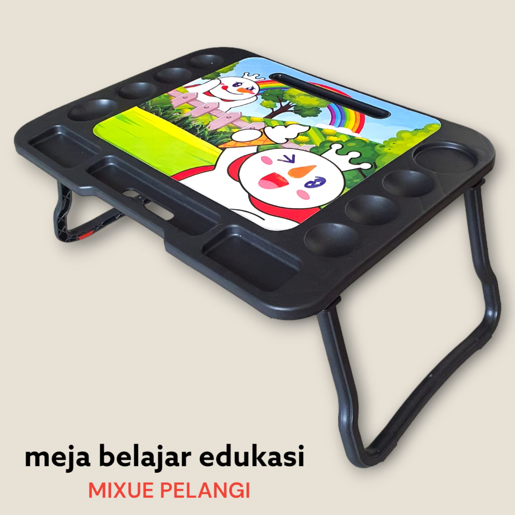 Meja Belajar MIXUE edition / MEJA  BELAJAR LIPAT / MEJA LIPAT KARAKTER /Meja Belajar Anak TK - SD