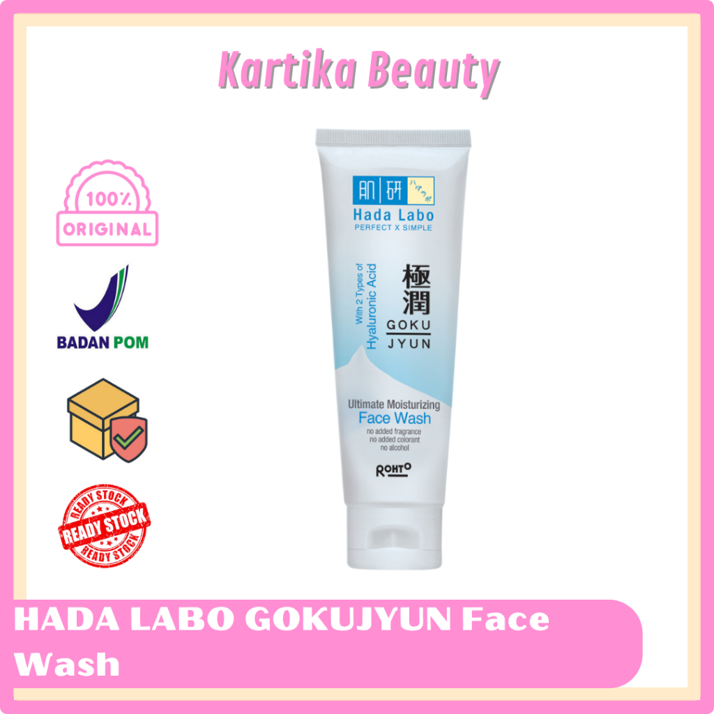 HADA LABO GOKUJYUN ULTIMATE MOISTURIZING FACE WASH HADALABO SABUN CUCI MUKA GOKUJUN SABUN HADALABO S