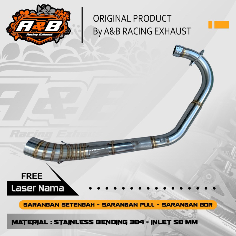 Leheran herex only leher cb leheran gl leheran tiger leheran scorpio leheran original A&B Racing Exh