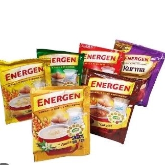 

Energen kacang hijau, cokelat, vanilla, jahe