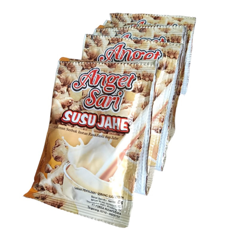 

ANGET SARI WEDANG JAHE/SUSU JAHE 1 RENCENG ISI 10 SACHET