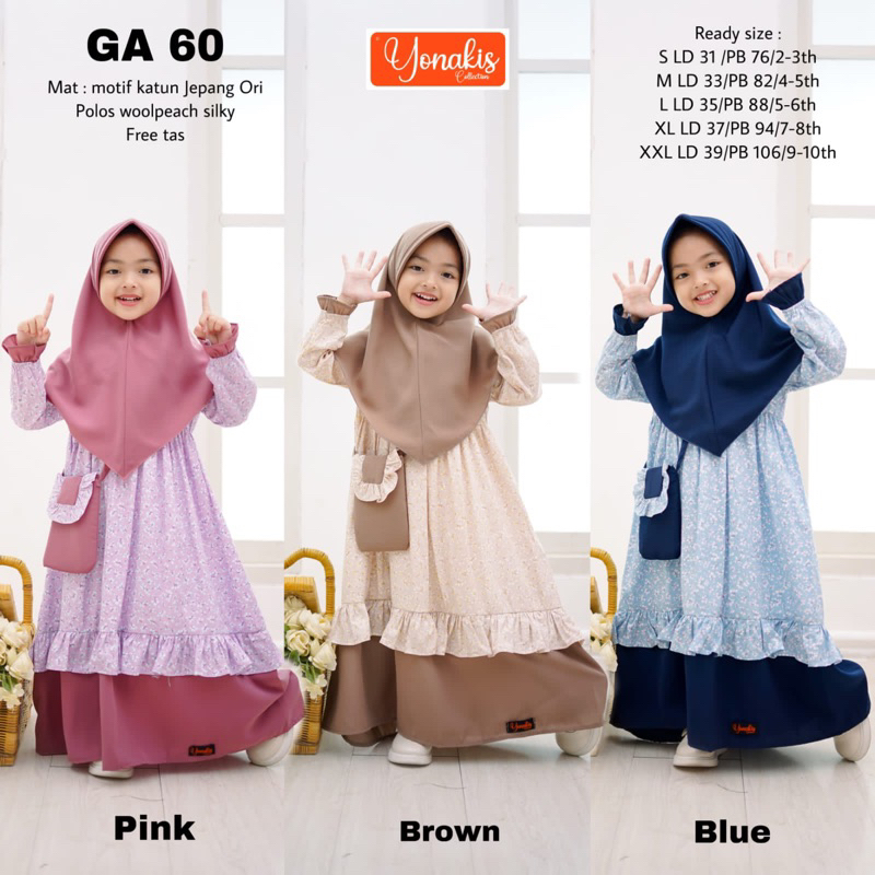 gamis anak by yonakis