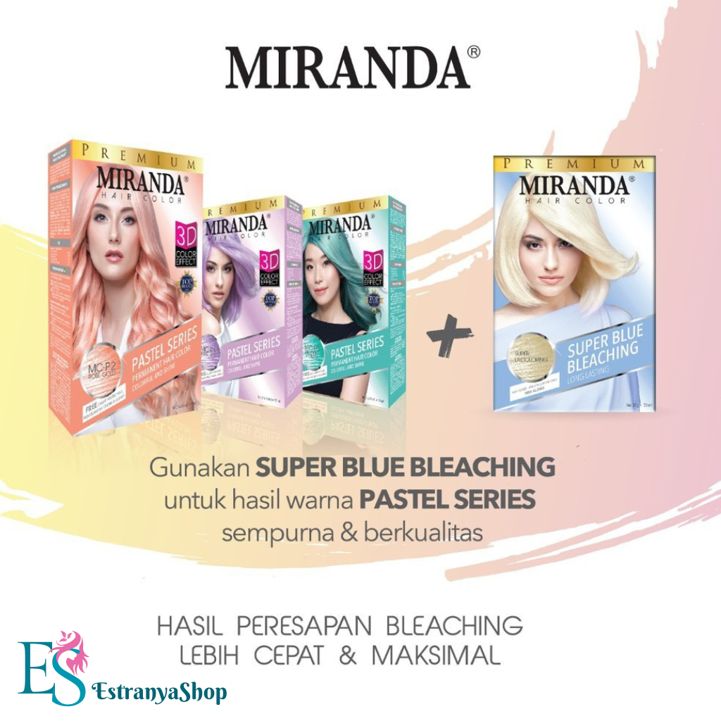 EST~MIRANDA HAIR COLOR PASTEL SERIES MCP1 TARO LATTE 30ML CAT RAMBUT / SEMIR RAMBUT / PEWARNA RAMBUT