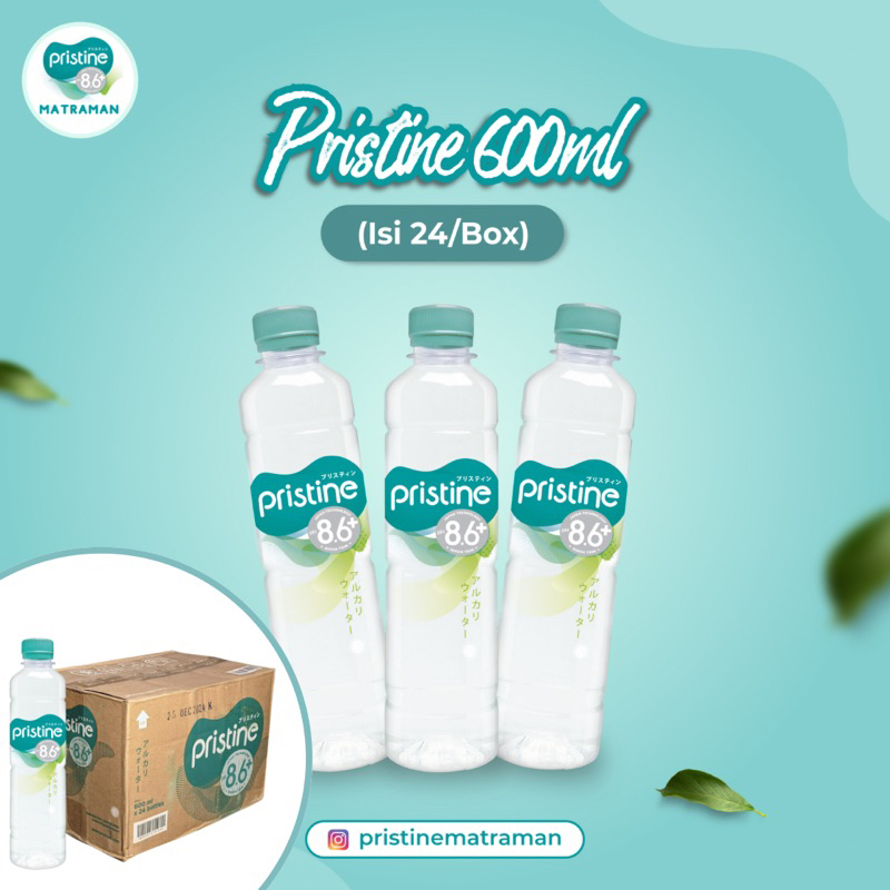 

PRISTINE Botol 600ml | PRISTINE Box 600ml | PRISTINE Kemasan 600ml | 24 Botol Pristine