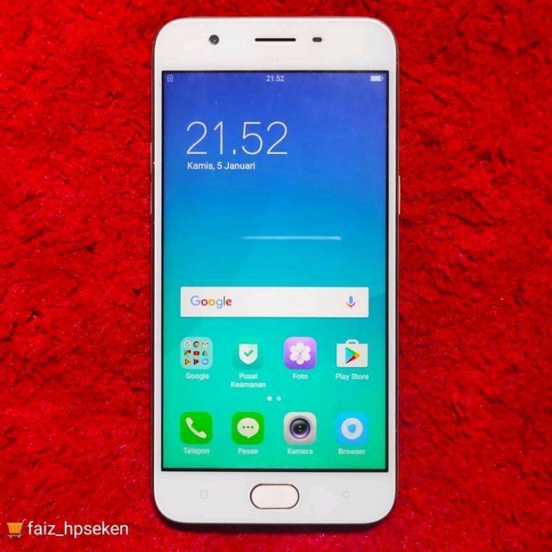 Oppo A57 (4G) Ram 3/32 GB Fingerprint Hp Android Second Murah Berkualitas Siap pakai