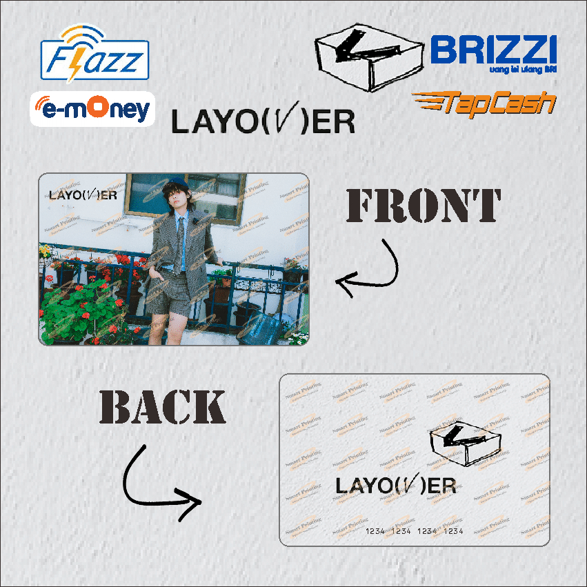 ETOLL EMONEY / FLAZZ BCA GEN2 / BRIZZI / TAPCASH NFC SALDO 0 - TAEHYUNG V LAYOVER G