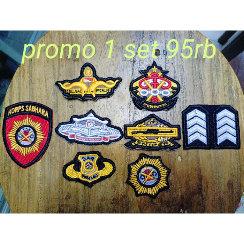 bet/badge/brevet timbul polri