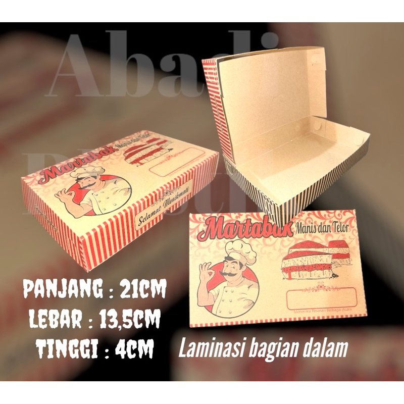 

MARTABAK BOX KRAFT / DUS MARTABAK KRAFT/ DUS KUE