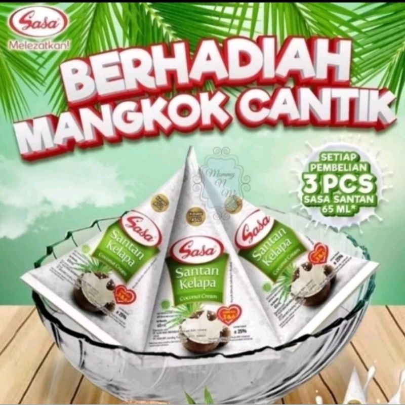 

promo!!!3psc SASA SANTAN FREE MANGKOK CANTIK