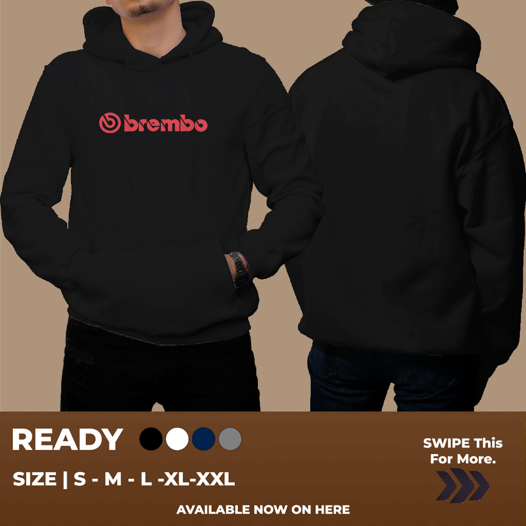 HOODIE BREMBO LOGO FYP KEREN BANGET UNTUK PRIA