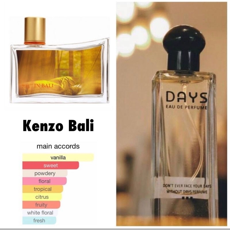 DAYS PARFUME inspired by KZ Bali