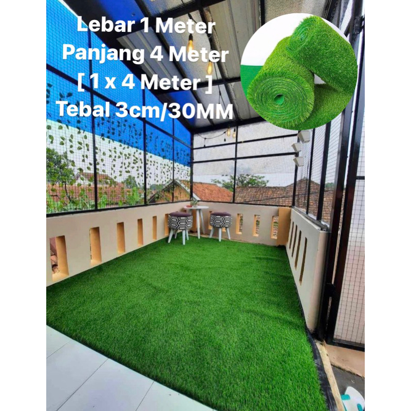Rumput sintetis swiss 30MM premium 1 x 4 METER /rumput sintetis outdoor /rumput sintetis indoor