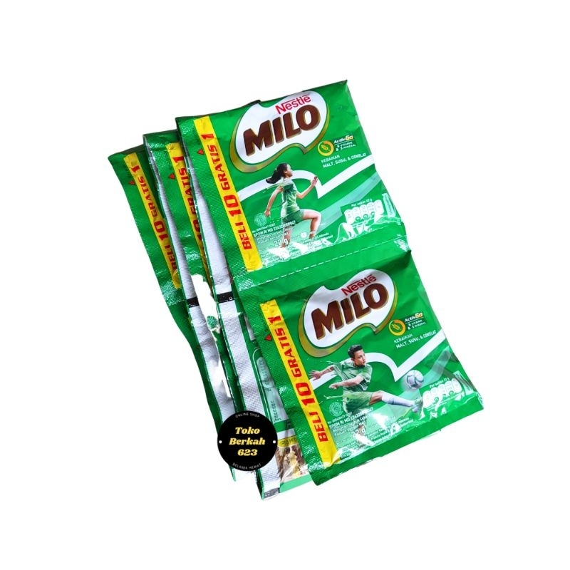 

MILO Activ Go Sachet 22gr 1 Renceng Isi 10 Sachet