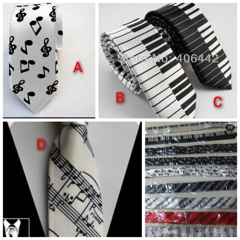 Dasi motif Musik dan Piano