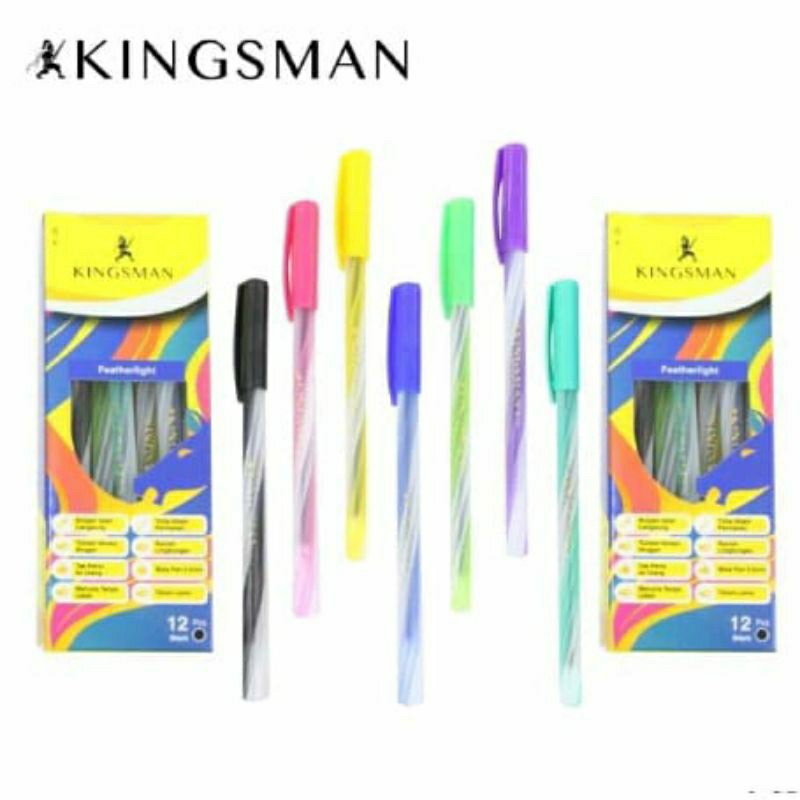 (12pcs) PULPEN KINGSMAN | pulpen lilin