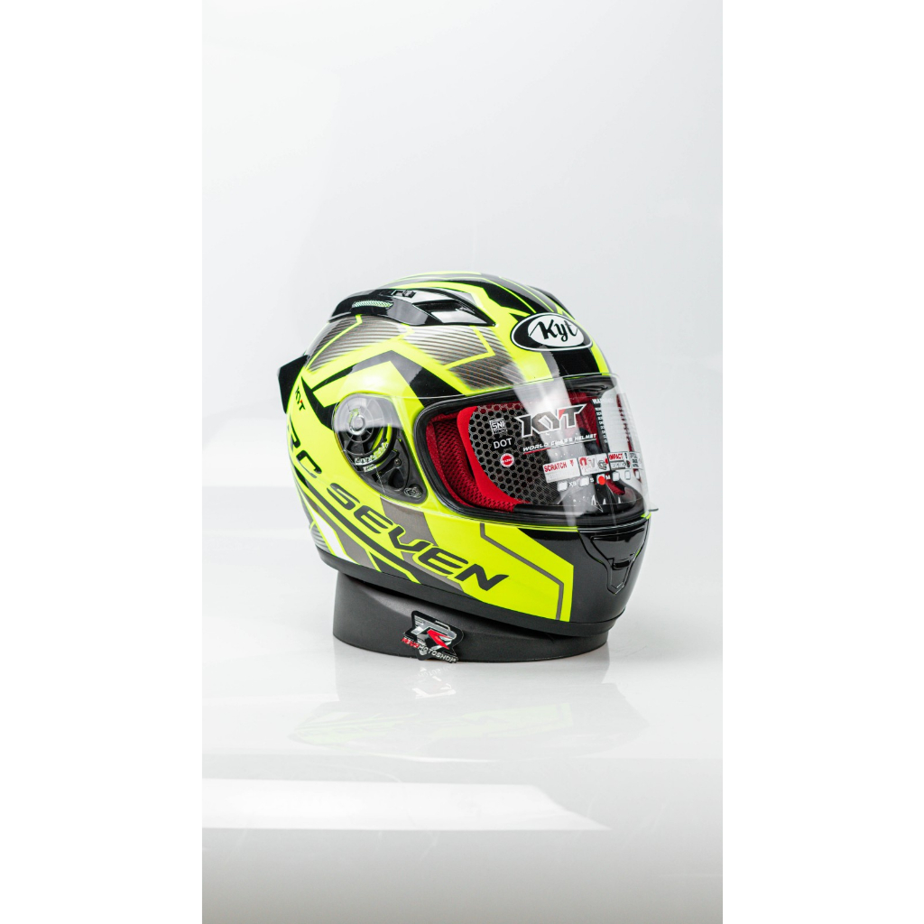 KYT Helm RC Seven / RC7 / RCSeven / RC-Seven YELLOW BLACK # 18