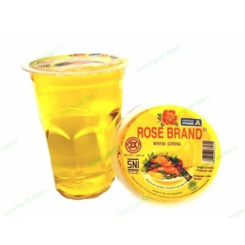 

Rose brand minyak goreng gelas 220 ml