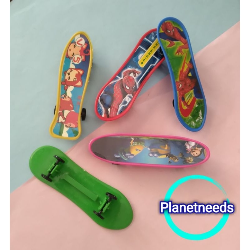 Mainan Skateboard Mini Skateboard Jari Skateboard Kecil Miniatur Mainan Transportasi Edukasi