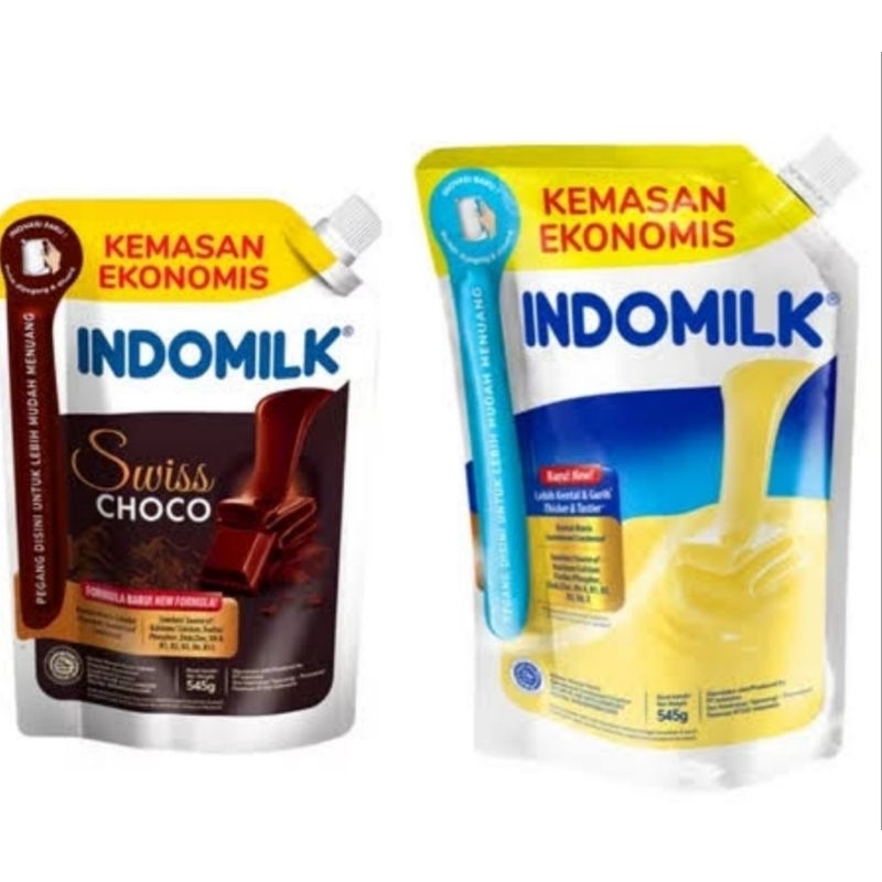 

susu kental manis indomilk kemasan pouch