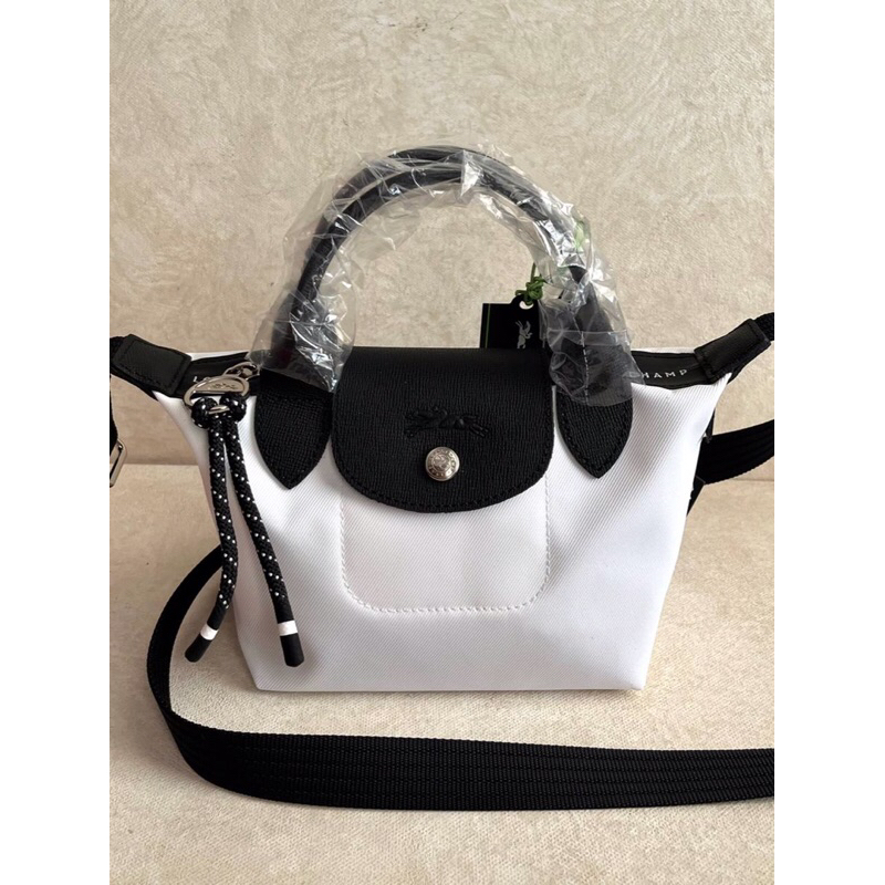 LC Le Pliage Energy xs mini top handle bag white