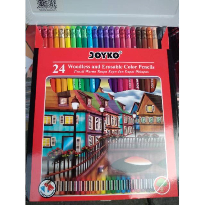 

Pensil Warna JOYKO Original bisa dihapus/Panjang isi 12 dan 24 pcs✅