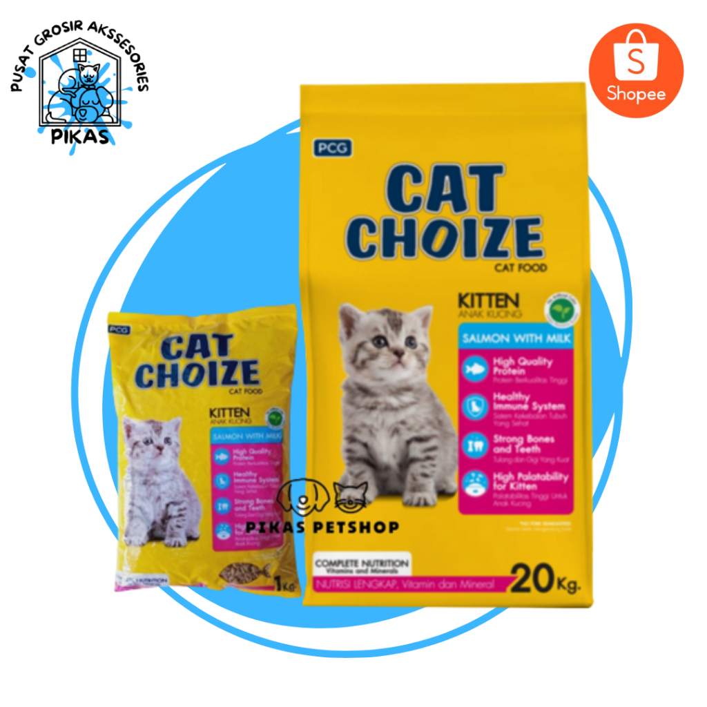 Cat Food Cat Choize Kitten Salmon 1kg - Kuning