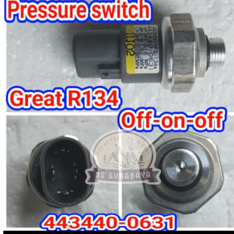 LPS Great R134 Yaris Altis Aerio Soluna Corolla Low Pressure Switch Off On Off Ac mobil