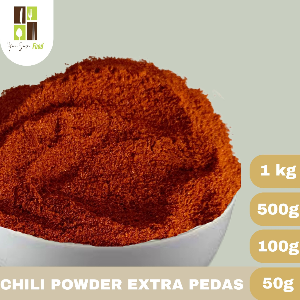 

Bubuk Cabe / Chili Powder Extra Pedas / Super Pedas /Super Hot 50g/100g [RE-PACK]