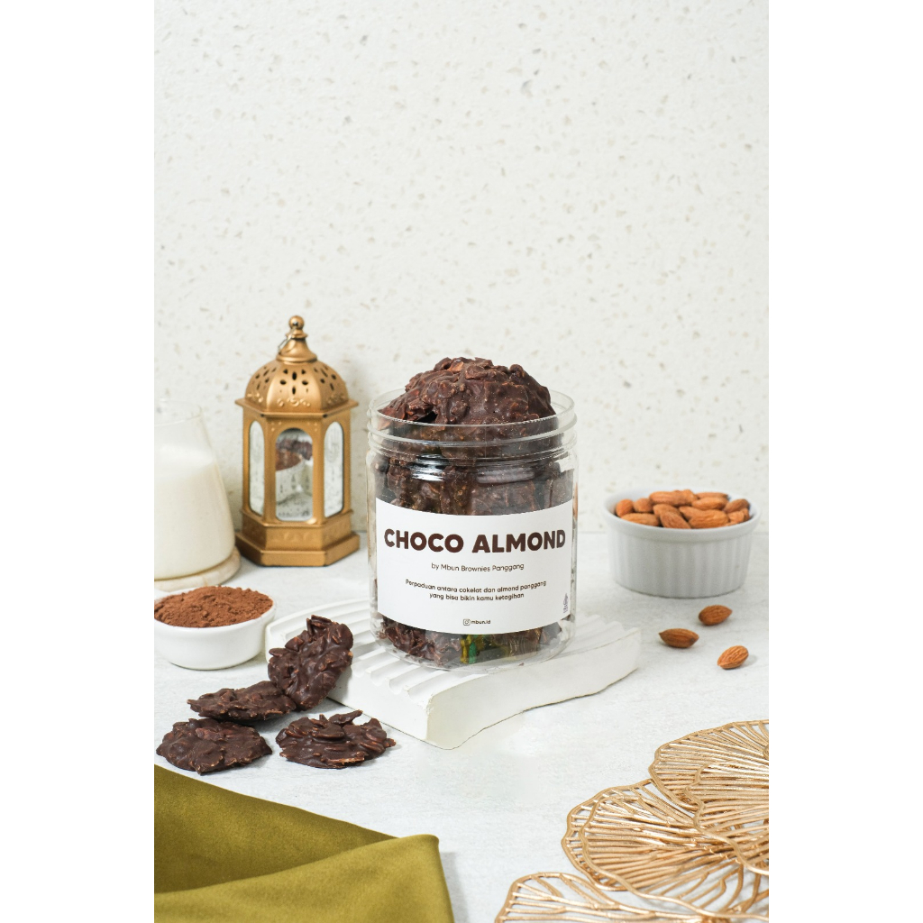 

CHOCO ALMOND | Mbun Brownies Panggang | Dessert | Coklat | Almond