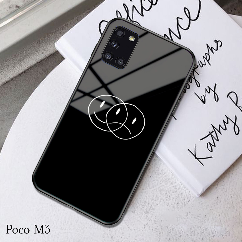 Case POCO M3 - Casing POCO M3 (BCK WLPR) - Case Hp - Casing Hp - Softcase Hp - Softcase Glass Kaca -