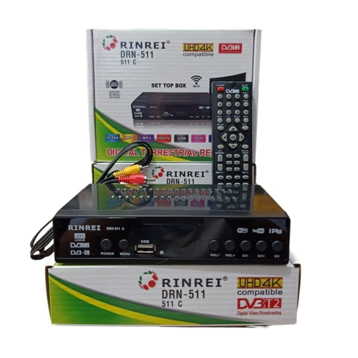 Set Top Box Tv Digital Rinrei DRN 511C STB Receiver Tv