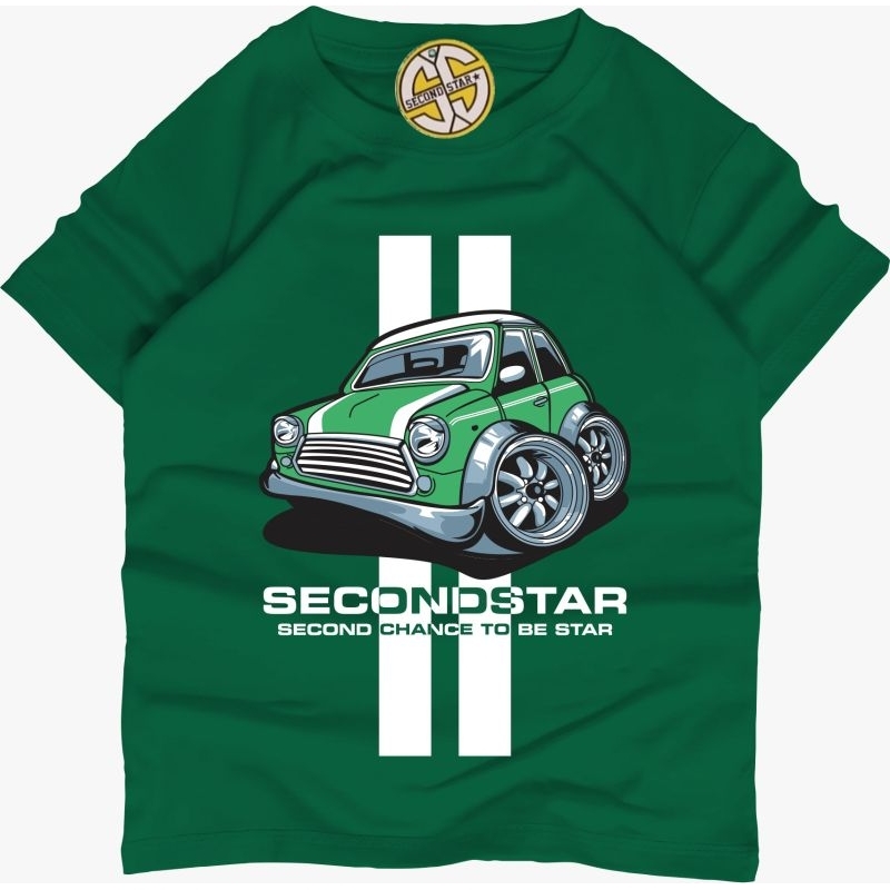 Kaos Anak Distro SecondStar - VW Hijau