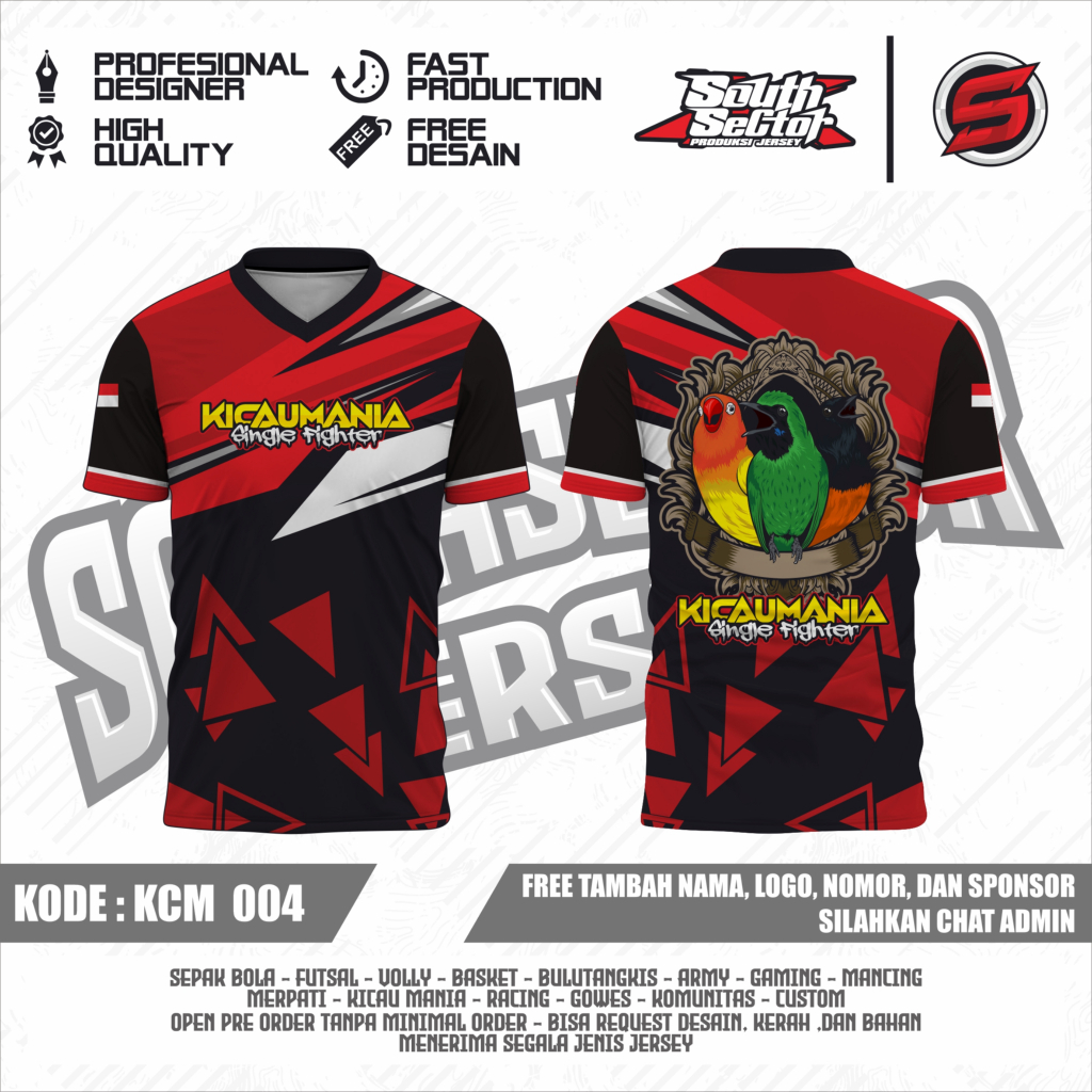 JERSEY KICAU MANIA JERSEY BURUNG FULL PRINTING - KCM004