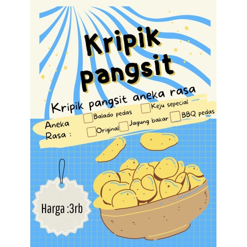 

kripik pangsit aneka rasa