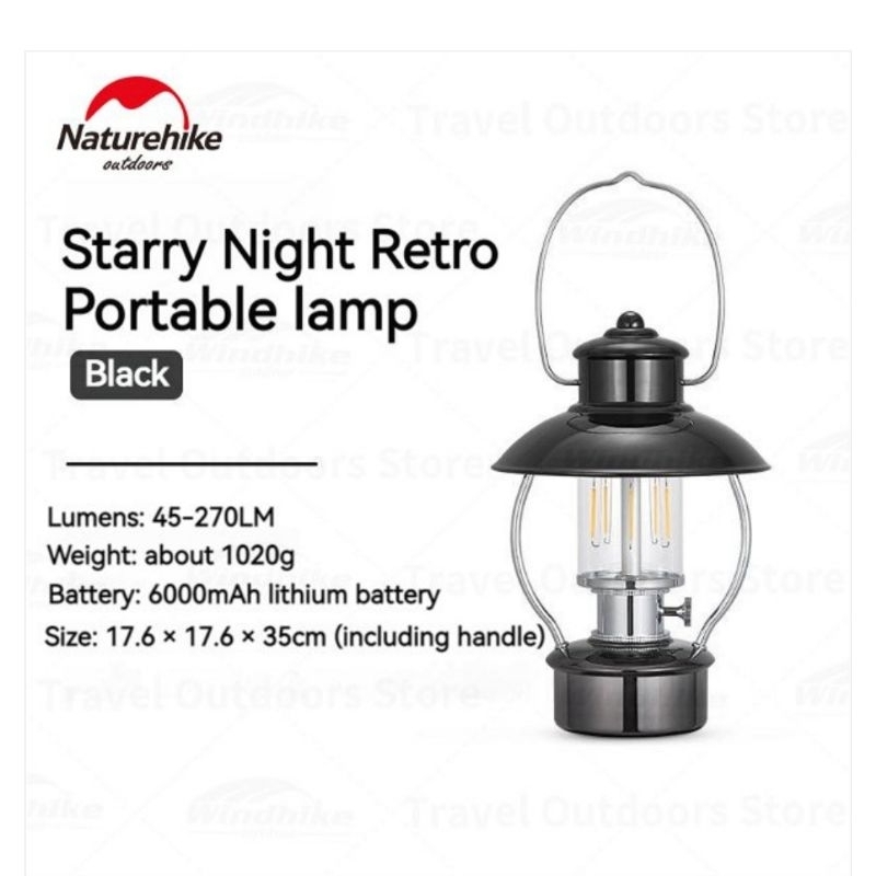 LAMPU CAMPING RETRO NATUREHIKE CNH22DQ025
