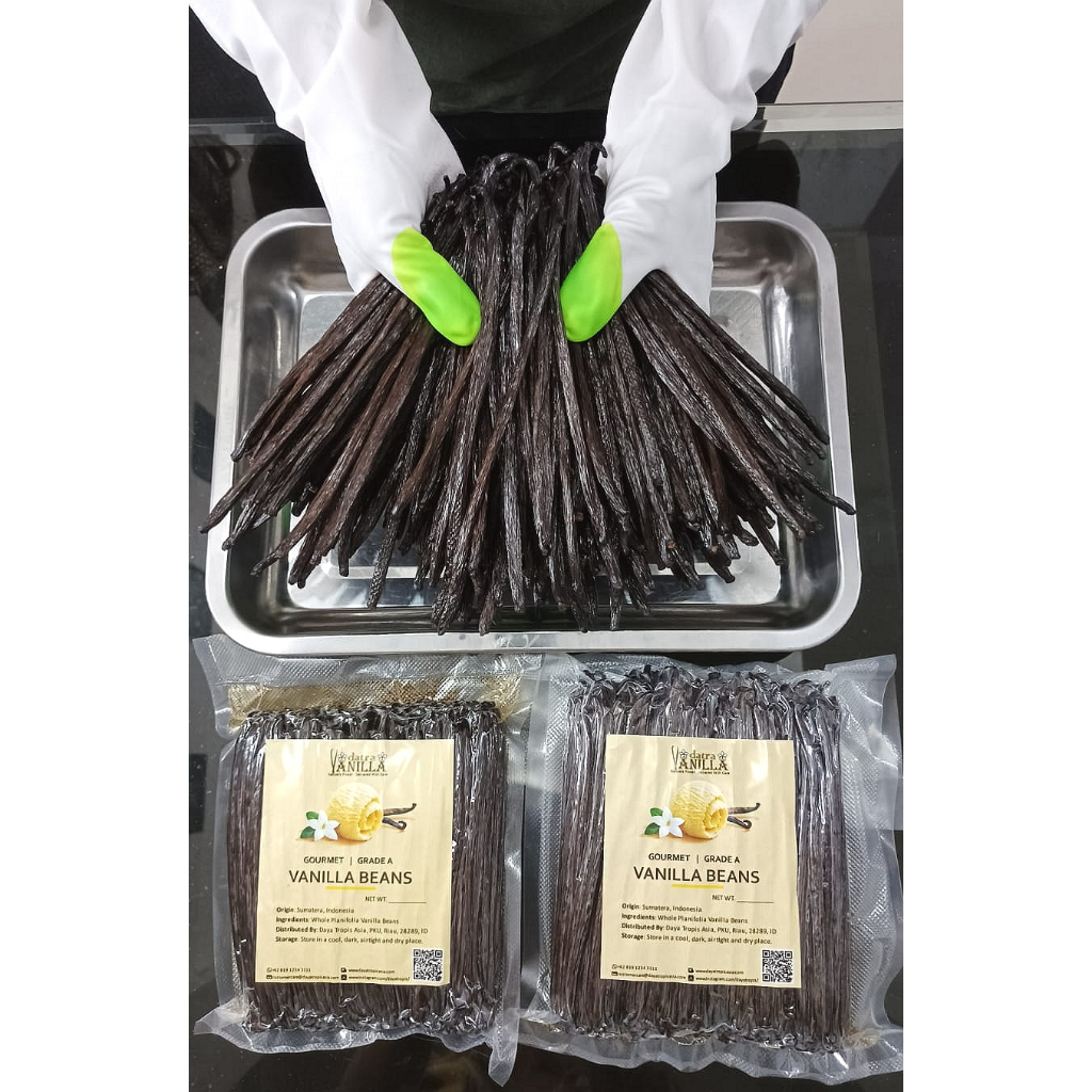 

Vanilla Beans Grade A Gourmet 1KG (1000GR) Terbaik dan Termurah Tanaman Buah Biji Vanilla / Vanili