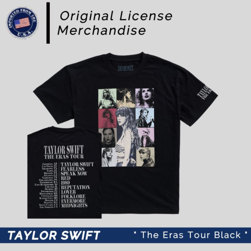 T shirt Kaos  Band Music Taylor Swift The Eras Tour Official Tag Original TAYLOR SWIFT ORI