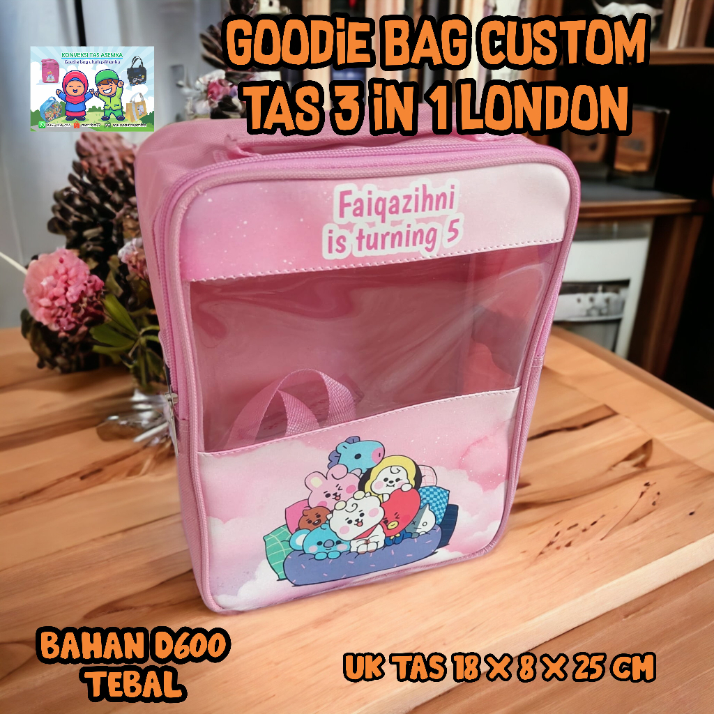 ❤️asemka77❤️GOODIE BAG ULTAH BIS LONDON/tas goodie bag/tas goodie bag ultah/goodie bag ultah/tas goo