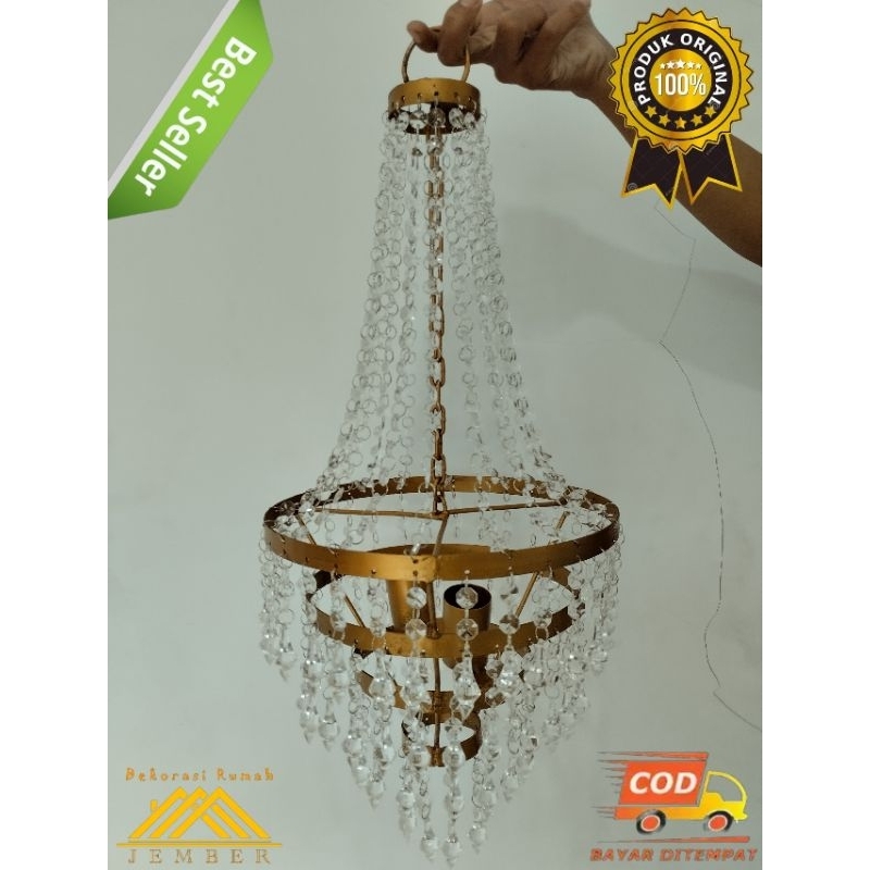 lampu gantung kristal/lampu gantung akrilik/lampu gantung minimalis/lampu gantung ruang tamu