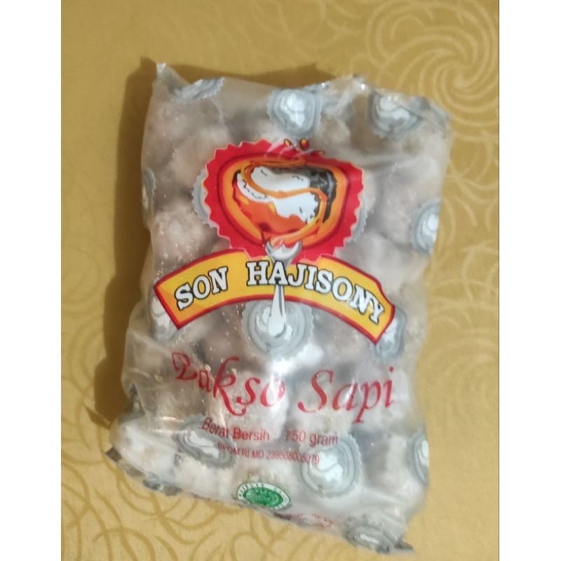 

Bakso Sony lampung bakso sapi bakso son hajisony 750gr FREE bumbu