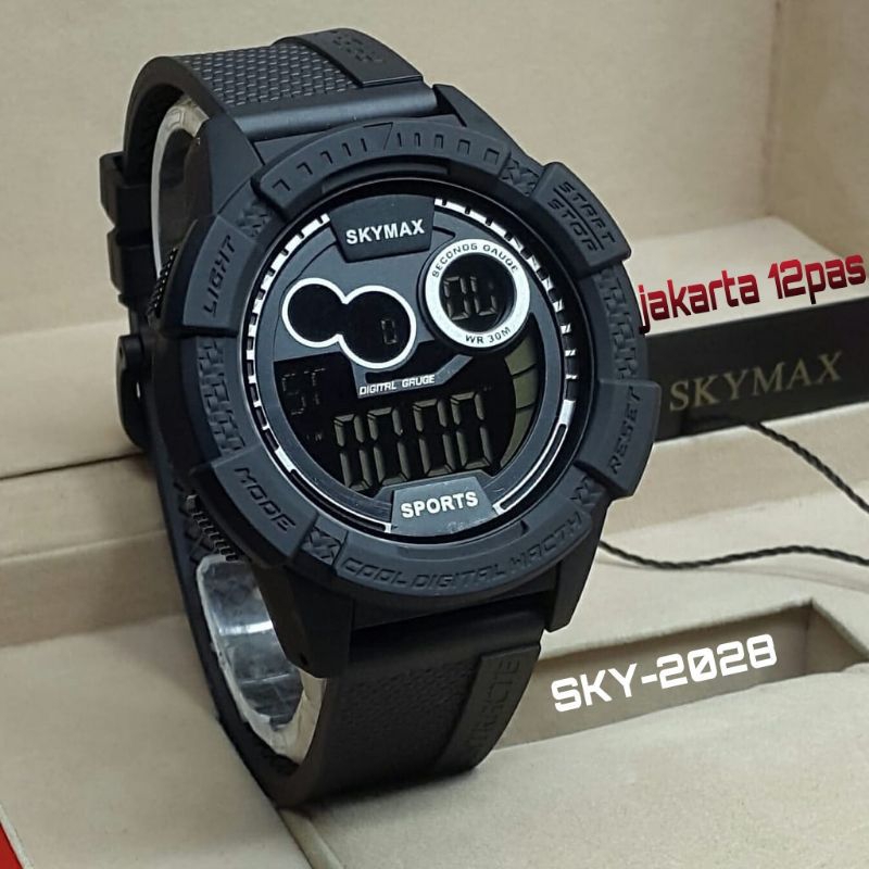 Original Jam Tangan Skymax 2028 Jam Tangan Pria Waterproof Standar Militer 3 ATM