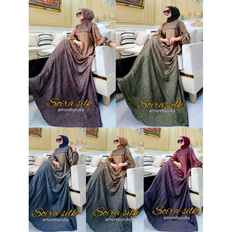 SOIRA DRESS AMORE BY RUBY ORI DRESS MUSLIM BAJU WANITA DRESS BUSUI GAMIS BUSUI WUDHUABLE BAJU WANITA