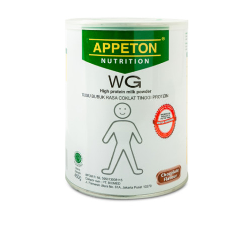 

APPETON WEIGHT GAIN RASA COKLAT FLAVOR TINGGI PROTEIN ISI 450G